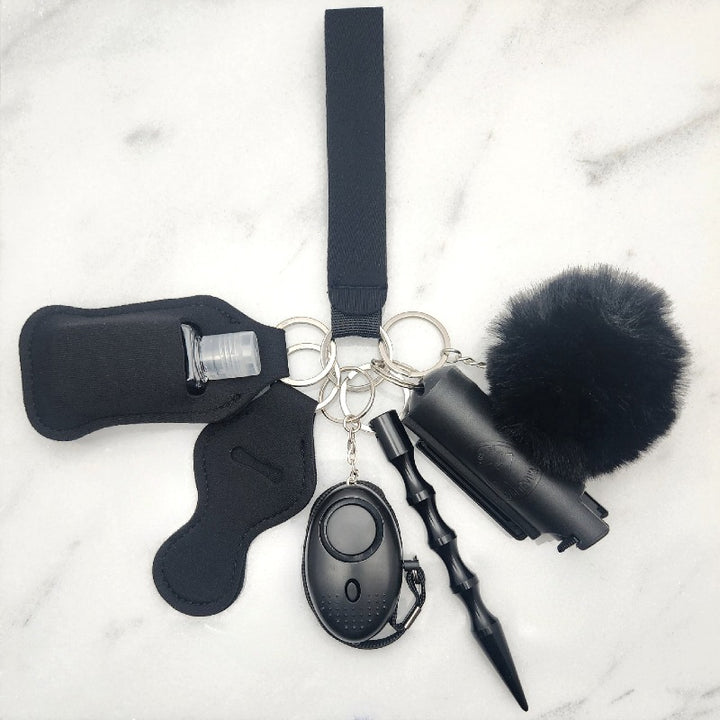 All Black Safety Keychain