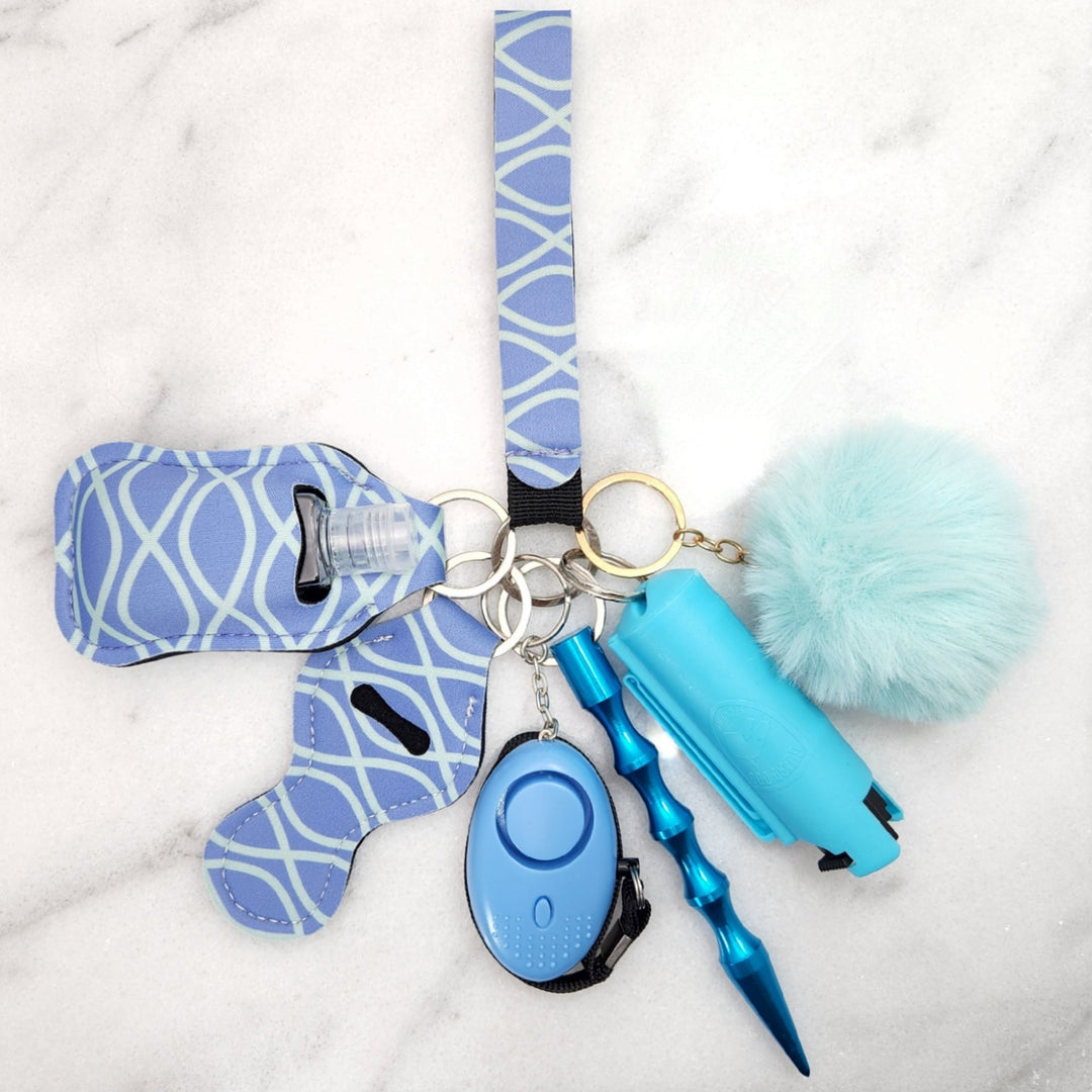 Mint Blue Self Defense Keychain